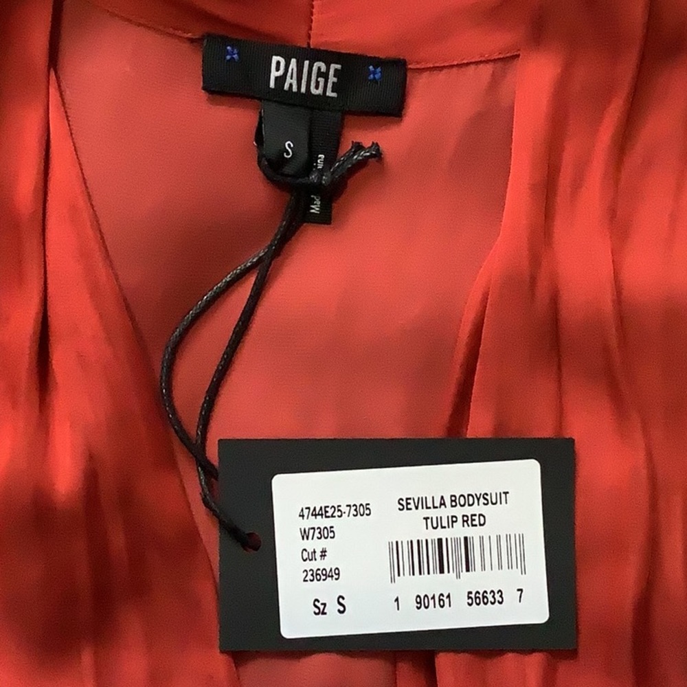 PAIGE “Sevilla” Bodysuit (Red/Rust) - Picture 3 of 16